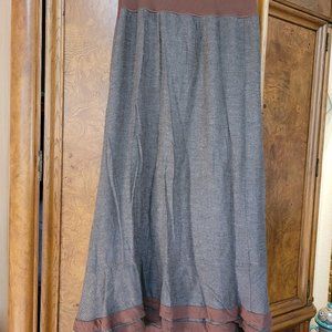 Dick & Jayne skirt, sweater, vest set. Grey,Blue, camel. size M